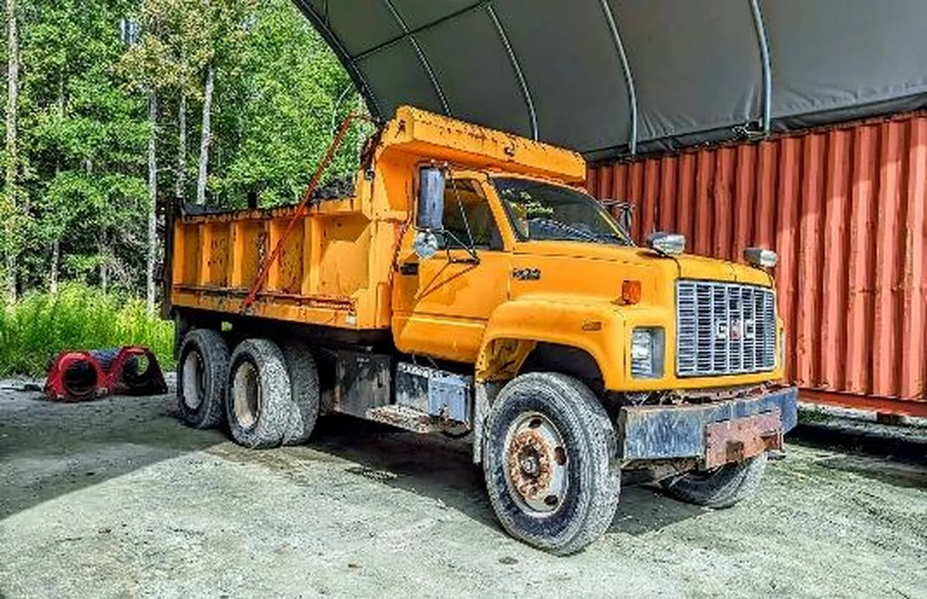 GMC tandem dump truck